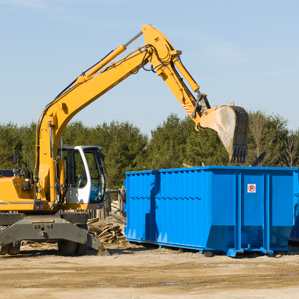 are there any restrictions on where a residential dumpster can be placed in Curran IL